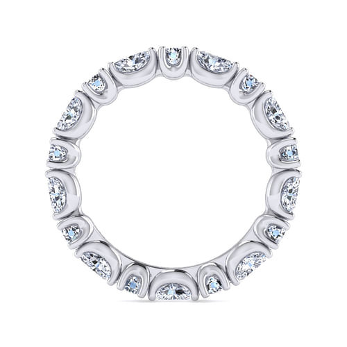 14K White Gold Diamond Eternity Band