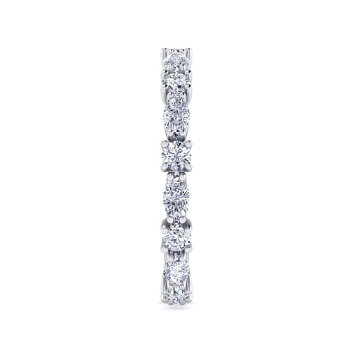 14K White Gold Diamond Eternity Band