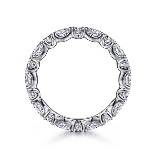 14K White Gold Diamond Eternity Band