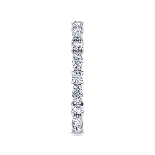 14K White Gold Diamond Eternity Band