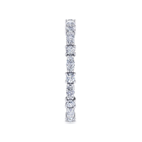 14K White Gold Diamond Eternity Band