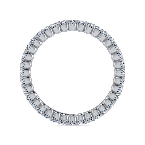 14K White Gold Diamond Eternity Band