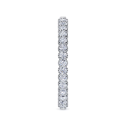 14K White Gold Diamond Eternity Band