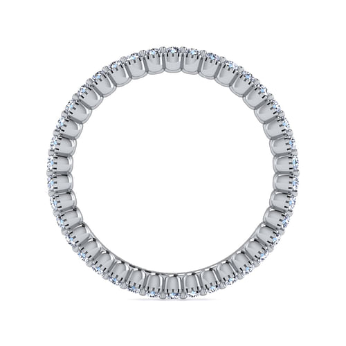 14K White Gold Diamond Eternity Band