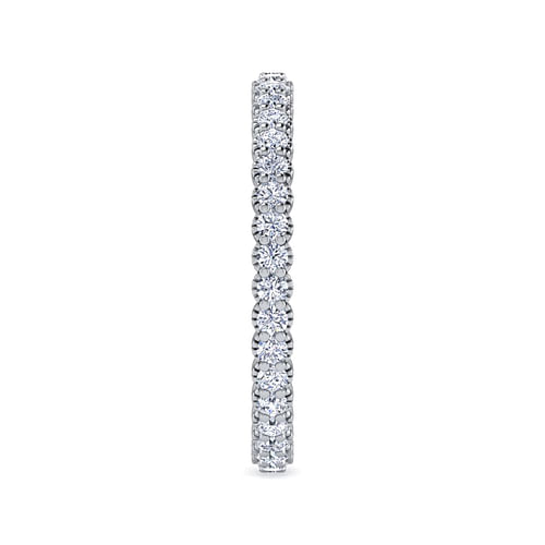 14K White Gold Diamond Eternity Band