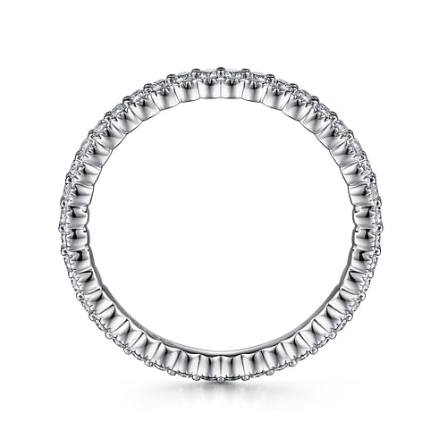 14K White Gold Diamond Eternity Band