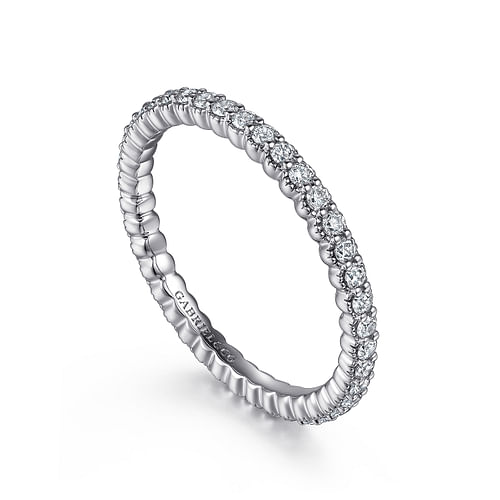 14K White Gold Diamond Eternity Band