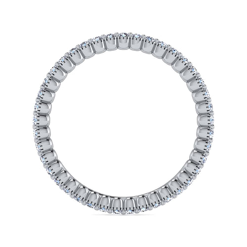 14K White Gold Diamond Eternity Band