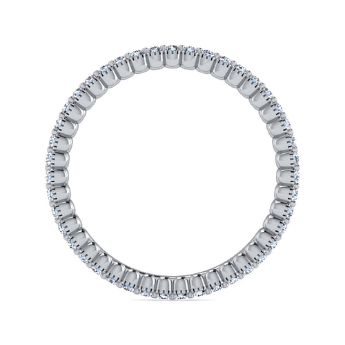 14K White Gold Diamond Eternity Band