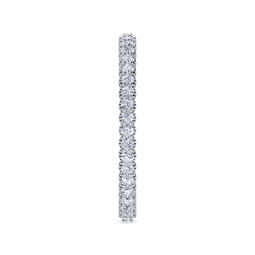 14K White Gold Diamond Eternity Band