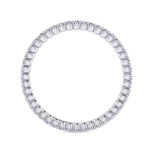 14K White Gold Diamond Eternity Band