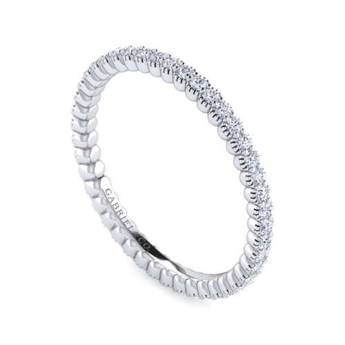 14K White Gold Diamond Eternity Band