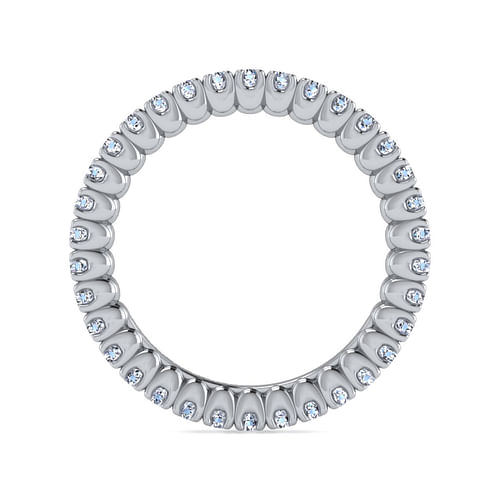 14K White Gold Diamond Eternity Band