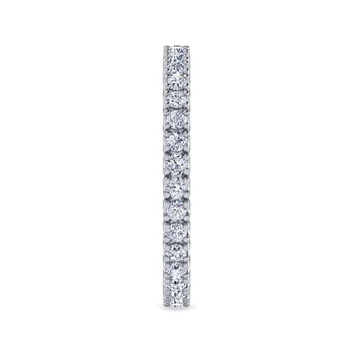 14K White Gold Diamond Eternity Band