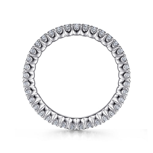 14K White Gold Diamond Eternity Band