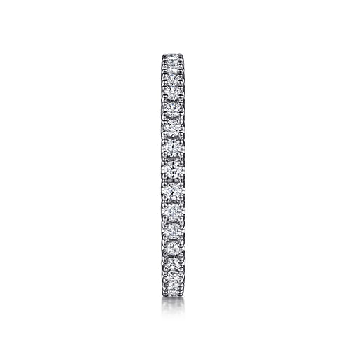 14K White Gold Diamond Eternity Band