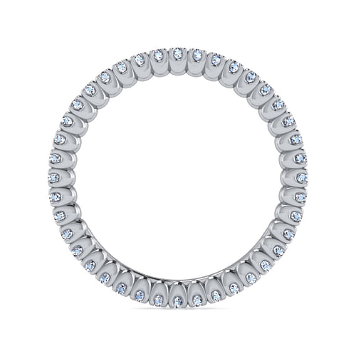 14K White Gold Diamond Eternity Band