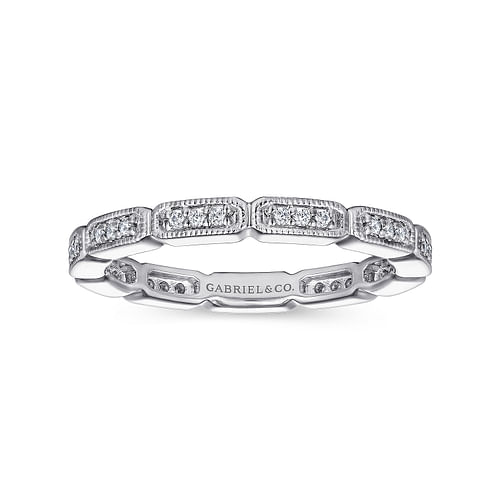 14K White Gold Diamond Eternity Band