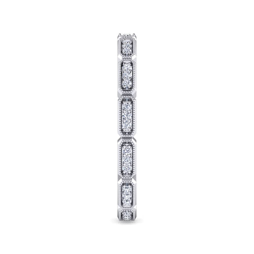 14K White Gold Diamond Eternity Band