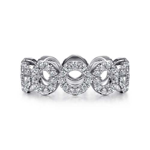 14K White Gold Diamond Eternity Band