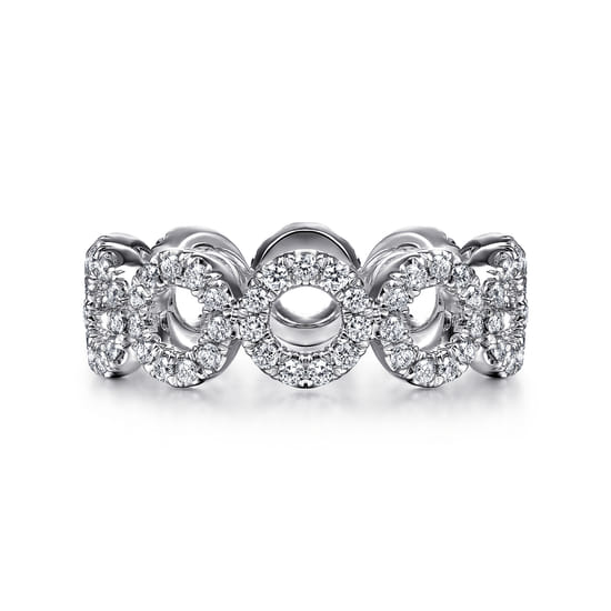 14K White Gold Diamond Eternity Band