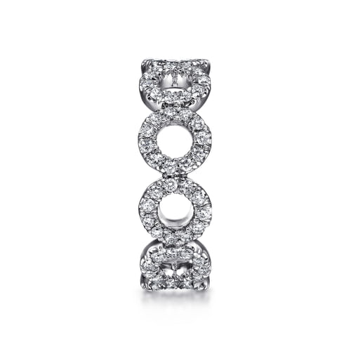 14K White Gold Diamond Eternity Band