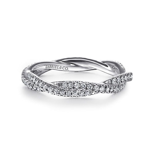 14K White Gold Diamond Eternity Band
