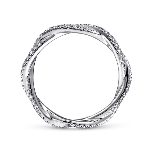 14K White Gold Diamond Eternity Band