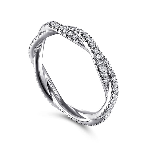 14K White Gold Diamond Eternity Band
