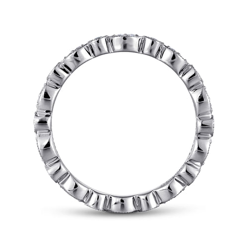 14K White Gold Diamond Eternity Band