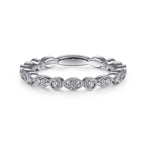 14K White Gold Diamond Eternity Band