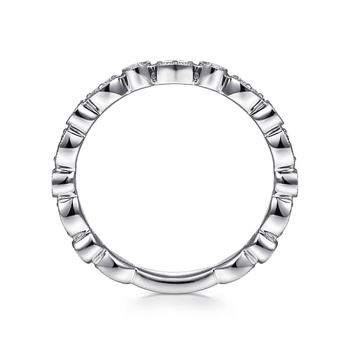 14K White Gold Diamond Eternity Band