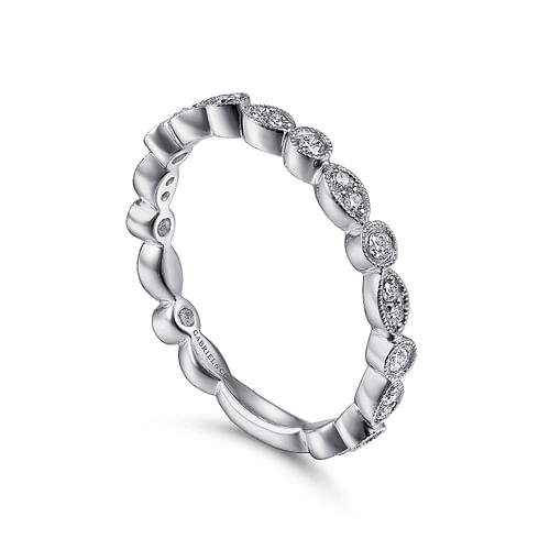 14K White Gold Diamond Eternity Band