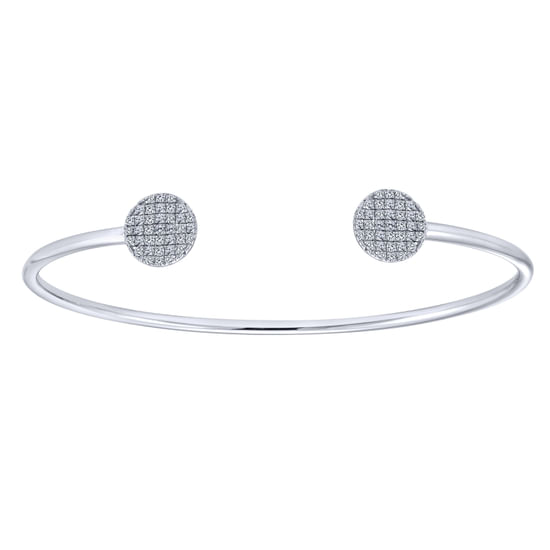 Gabriel - 14K White Gold Diamond Fashion Bangle