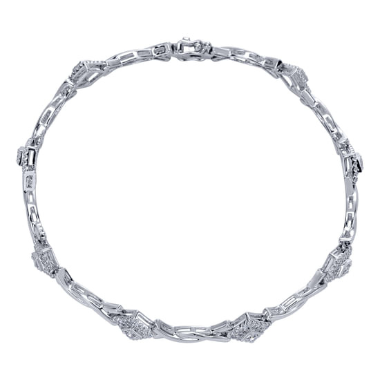 Gabriel - 14K White Gold Diamond Fashion Bracelet