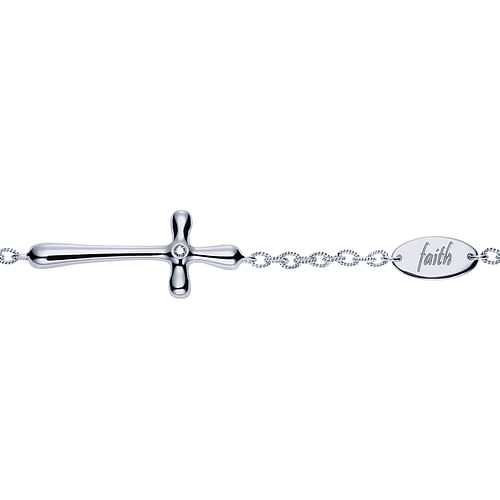 14K White Gold Diamond Fashion Bracelet
