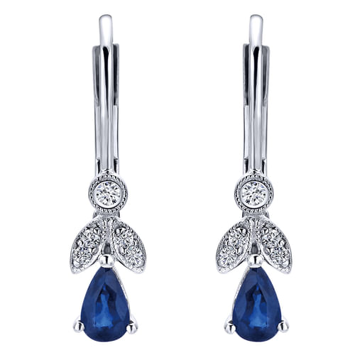 14K White Gold Diamond Fashion Earrings