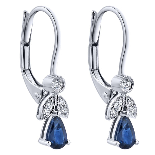 14K White Gold Diamond Fashion Earrings