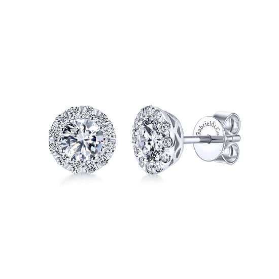 Gabriel - 14K White Gold Diamond Fashion Earrings