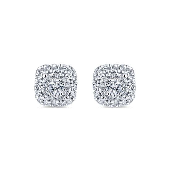 Gabriel - 14K White Gold Diamond Fashion Earrings