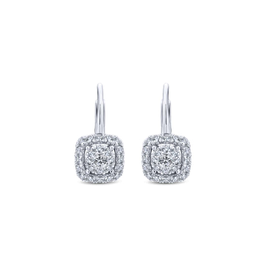 Gabriel - 14K White Gold Diamond Fashion Earrings