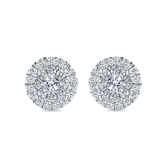 Gabriel - 14K White Gold Diamond Fashion Earrings