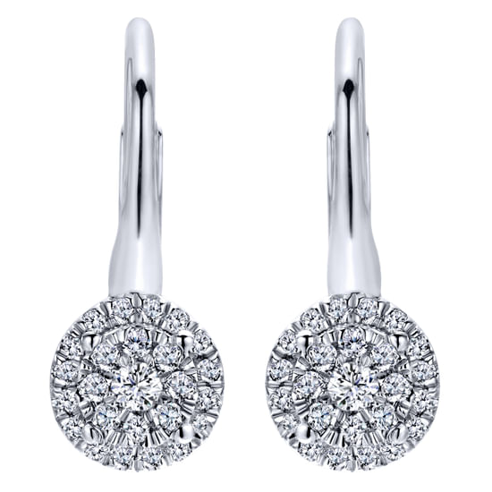 Gabriel - 14K White Gold Diamond Fashion Earrings
