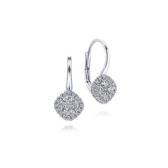 Gabriel - 14K White Gold Diamond Fashion Earrings