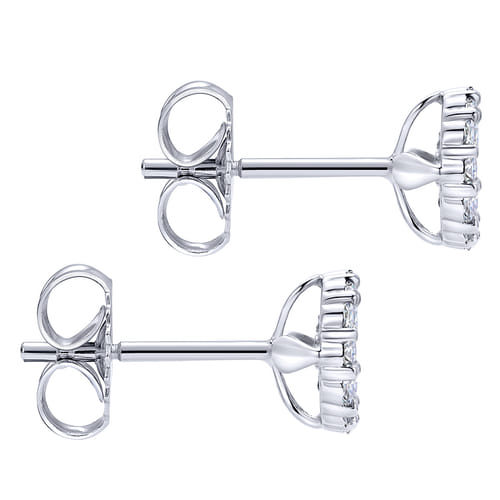 14K White Gold Diamond Fashion Earrings