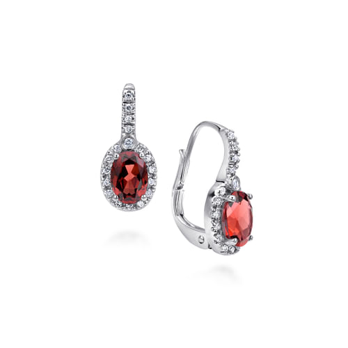 14K White Gold Diamond Fashion Earrings