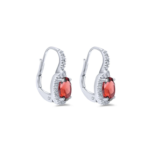 14K White Gold Diamond Fashion Earrings