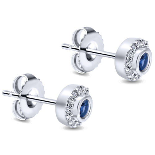14K White Gold Diamond Fashion Earrings