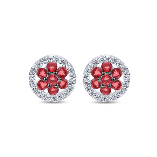 Gabriel - 14K White Gold Diamond Fashion Earrings