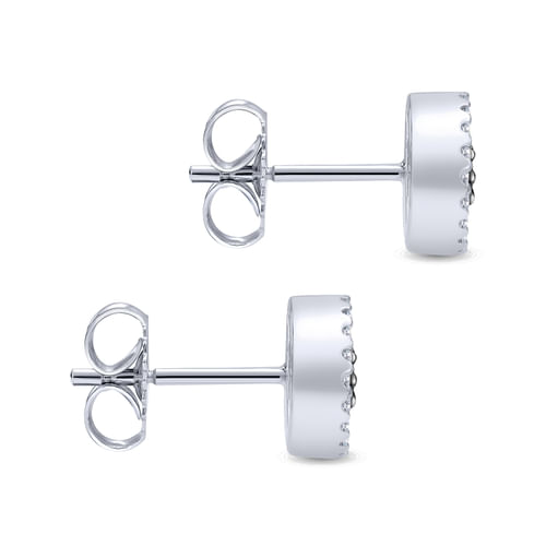 14K White Gold Diamond Fashion Earrings